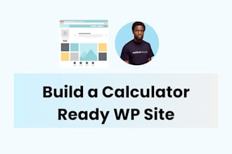 design a wordpress site with calculators
