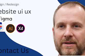 do figma website UI design, responsive website design