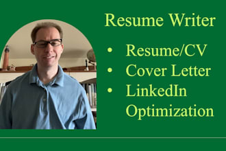 write or optimize your resume cover letter linkedin profile