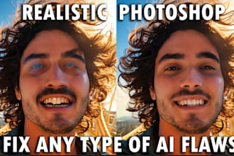 edit ai images, flaws fixing, upscaling and retouch