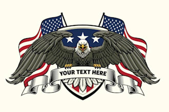 design modern awesome american eagle logo