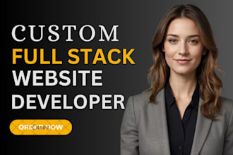 build or rebuild website development as full stack developer and website