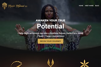 design coaching website for life coach, speaker, trainer consultant on wordpress