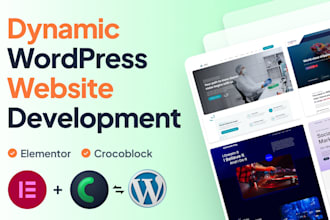 create dynamic wordpress website with crocoblock  and elementor