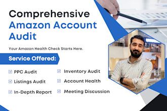 do a comprehensive amazon account audit, PPC listings, strategy