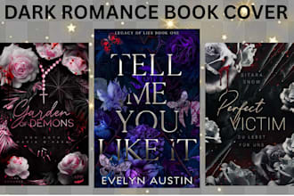 do dark romance book cover, horror, thriller and young adult book cover