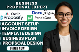 design proposify, pandadoc, proposal template design, docusign, better proposal