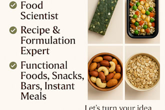 be your food scientist for your snack idea
