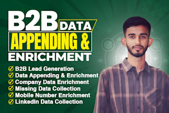b2b lead generation data enrichment and missing data collect
