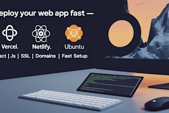 deploy your web app to vercel, netlify, or vps