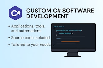 develop custom csharp applications, automations and tools