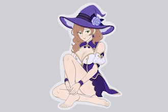 draw anime art, ecchi, nsfw, sfw, oc fanart, furry, futanary