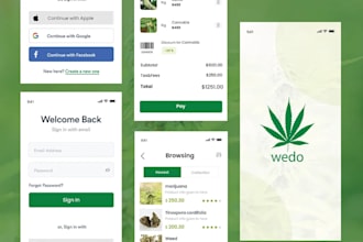 create a cbd app, cannabis delivery app, cbd website for you