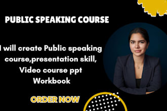 create public speaking course, presentation skill, video course ppt, workbook,