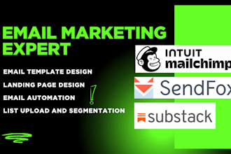build mailchimp email marketing email automation email campaign sendfox substack