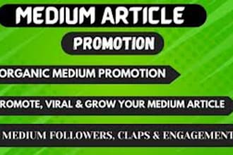 expert medium article promotion to increase readership