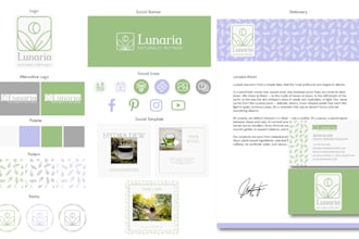 design your brand visual identity set for your socials