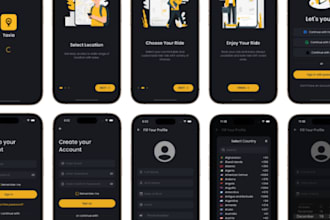 develop custom taxi app, uber app, bolt app, gojek app, lfyt app, rideshare app
