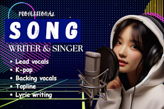 promote custom songs, hip pop, pop ballad, tech house, trap, house songwriter