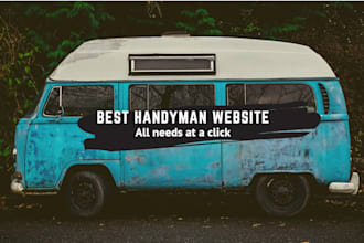 design handyman website, locksmith website, construction landing page