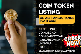 do coin listing, token listing ico on coinmarketcap, coingecko, crypto promotion