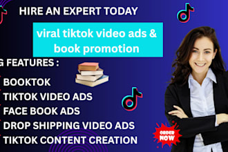 create tik tok video ads book promotion eb00k tiktok video on booktok ig