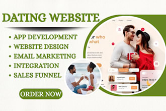 build dating website online dating landing page wordpress dating app marketing