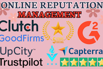 do clutch designrush management, upcity enhancement to boost online reputation