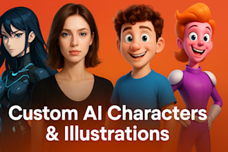 stunning custom ai generated characters and illustrations and lip sync to image