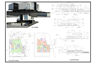 be architectural draftsman for house plan, 2d floor plans, revit in autocad