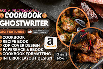 design quality cookbook, recipe book, cookbook design, book formatting, video