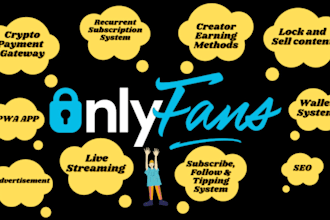 build a custom only fans website with membership, tips, ppv, and streaming