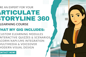 design custom elearning courses in articulate storyline 360