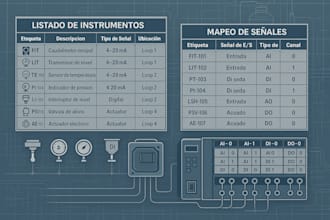 map signals and create instrument list for plc or dcs