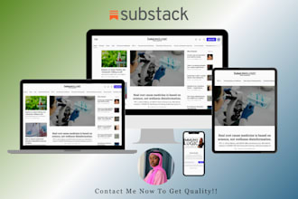professionally setup substack account substack post substack newsletter template