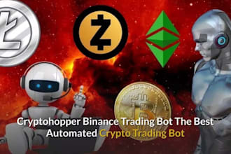 build crypto trading bot, python trading, cryptohopper bot, crypto arbitrage bo