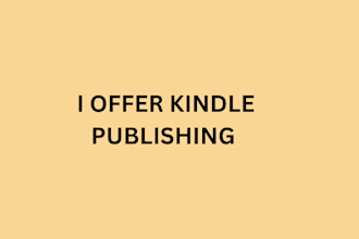 do kindle book and ebook formatting for kdp book publishing