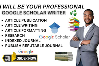 write and publish research articles in top ranked, google scholar index journal