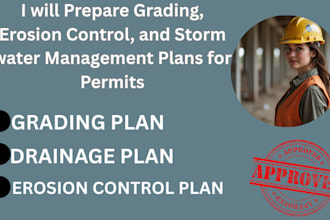 prepare grading, erosion control, and storm water management plan in civil 3d