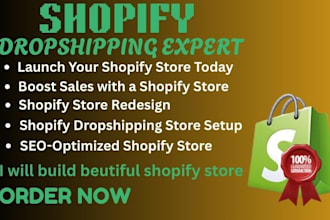 develop a passive income shopify website, shopify dropshipping store