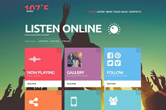 build an online radio, music, or podcast streaming website in wordpress