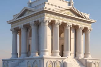 detailed 3d monument and building models for design and 3d printing