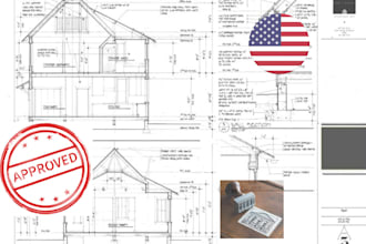 provide architectural pe stamp for ohio, texas, and california and review