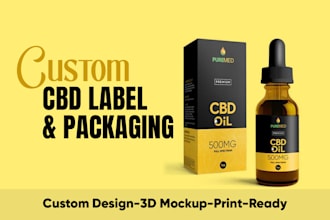 design premium cbd vapes, cannabis products packaging and labels