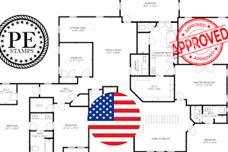 draw and stamp new jersey and maine architectural and engineering permit drawing