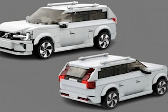 3d lego model lego moc lego car lego set design lego bike with instructions afol