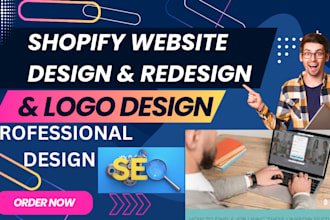 professionally rebrand your logo redesign, design shopify website customization