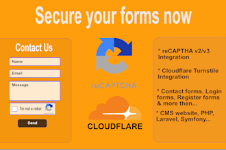 secure your website from spams and robots