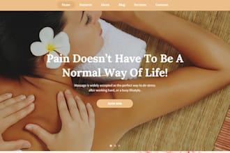 design spa website beauty website hair salon yoga website using godaddy