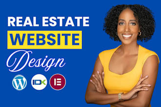 design custom seo realtor estate agent website with idx mls on wordpress, broker